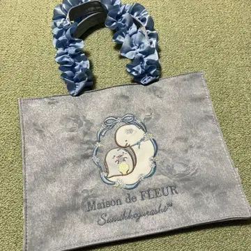 메종 드 플뢰르 스미코구라시 콜라보 핸드백 토카게 스카이블루