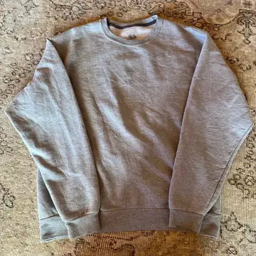 그레이 크루넥 맨투맨