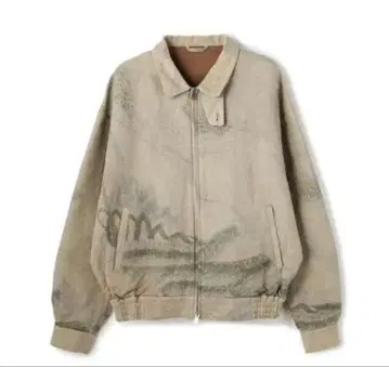 YOKE JACQUARD LOOSE ZIP BLOUSON