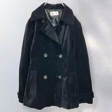 엘르 앤 뷰티풀 벨로아 피 코트 더블 버튼 무지   [ b34