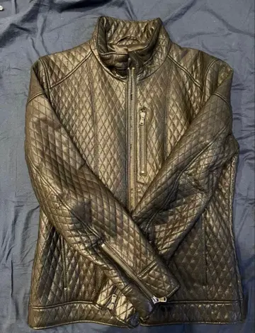 TETE HOMME 퀼팅 가죽 자켓