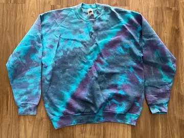 FRUIT OF THE LOOM 남성용 XL 맨투맨 상의 타이다이