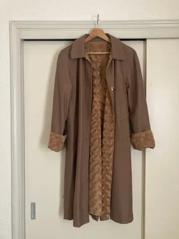 구제 의류 80s 카키 롱 코트