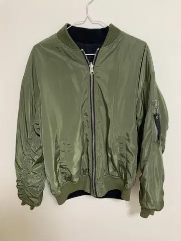 MA-1 리버서블 블루종 블랙 카키 M 사이즈