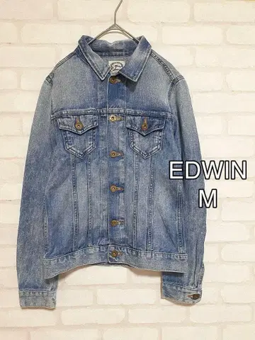 M461 EDWIN 데님 자켓 코튼 100% 성숙/러블리