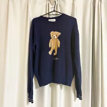 릴리 브라운 릴리 베어 네이비 니트 풀오버