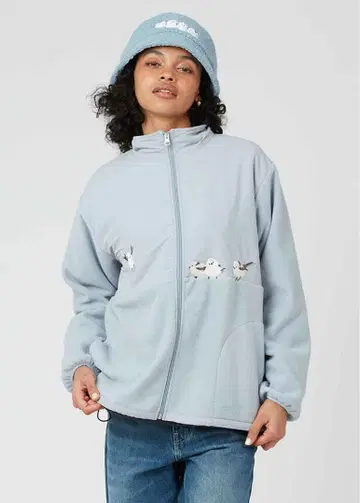 그라니프 graniph 시마연가 플리스 지퍼 블루종