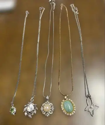 개성 있습니다. 실버 목걸이 5세트 36