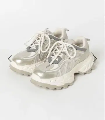 새상품 JEANASIS 오버랩 스니커즈 화이트 S 사이즈