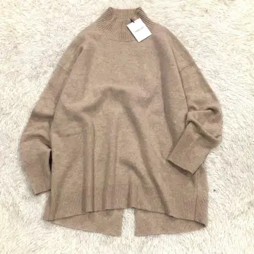 새상품 아르페쥬 스토리 울 캐시미어 하이넥 니트 풀오버