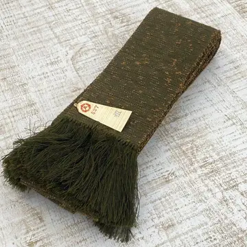 미사용 보관품 순수 실크 남성용 오비 초목 염색 도서