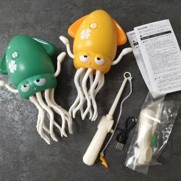 꿈틀꿈틀 오징어 댄스 2체 세트 오징어 춤추는 완구