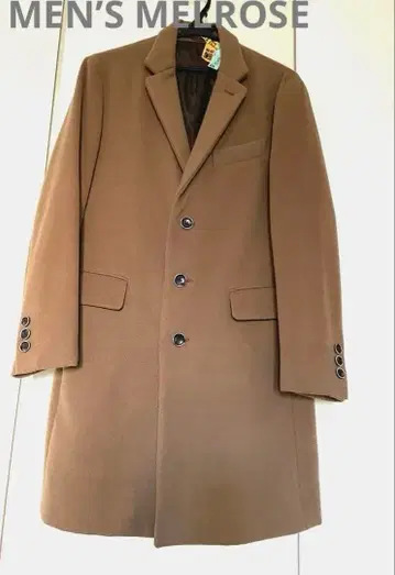 MEN'S MELROSE 카멜 체스터 코트 클리닝 완료