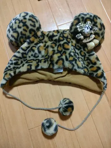 레오파드 무늬 미니 마우스 모자