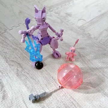 단종 메가콘스트럭스 포켓몬 뮤우 vs 뮤츠 블록