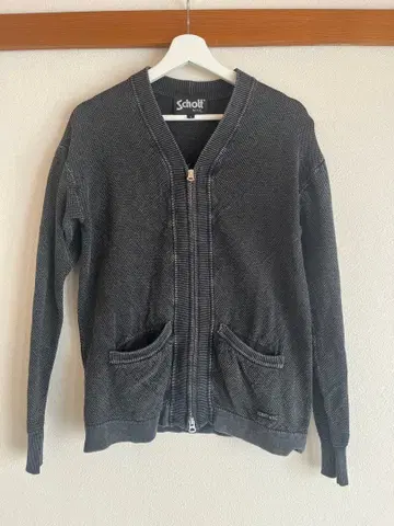 [ Schott ] 다크 그레이 가디건 사이즈 S