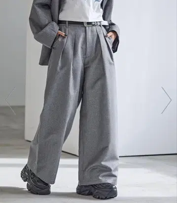 pageboy 턱 와이드 슬랙스