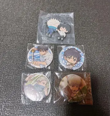 주술회전 캔뱃지 러버 참