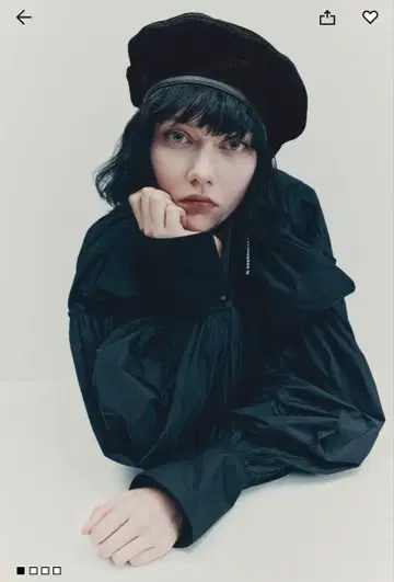 H&M STUDIO COLLECTION 블랙 베레모