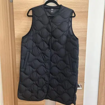 울트라 라이트 다운 롱 베스트 XL