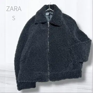 자라 새상품급 S 보아 블루종 테디 자켓 블랙 플리스 복슬복슬