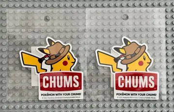 포켓몬 피카츄 참스 콜라보 스티커 2개