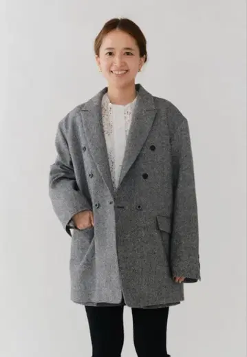 미사용 새상품! yori 에코 울 트위드 자켓 36 사이즈