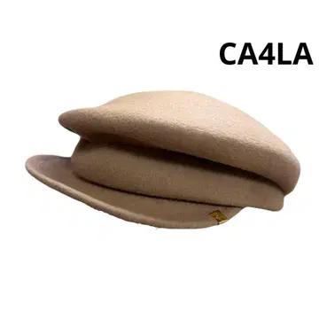 CA4LA 카시라 베이지 울 헌팅 캡