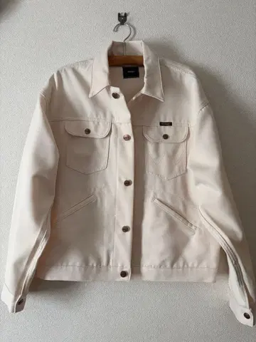 Wrangler 화이트 런처 자켓