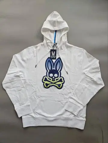 사이코 버니 화이트 후드티 XS