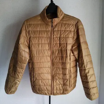 베이지 퀼팅 다운 자켓 L