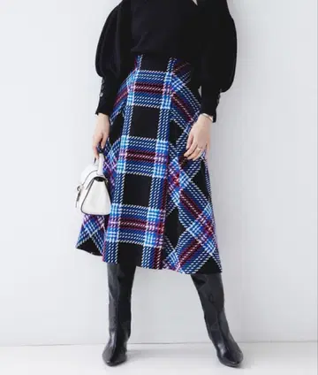 SNIDEL* 인기 트위드 스커트*로빙 체크 스커트 스나이델