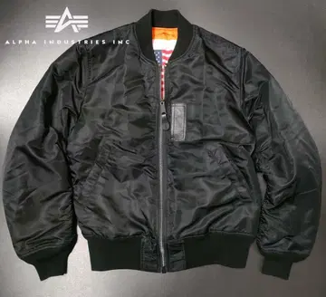 새상품급 알파 MA-1 M 블랙 플라이트 자켓 ALPHA