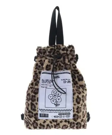 캔디 스트리퍼 레오파드 보아백 핸드백 백팩