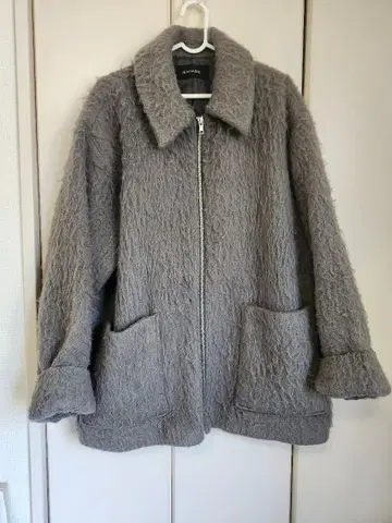 JEANASIS 샤기 자켓 그레이 F 사이즈