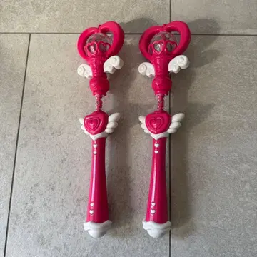 핑크 빛나는 지팡이 2개