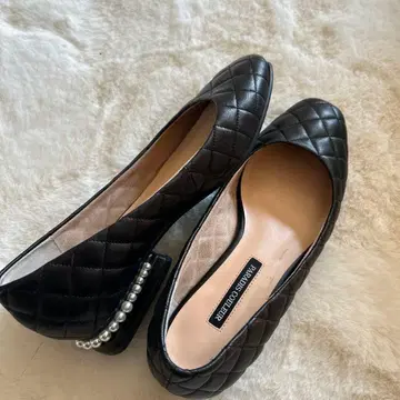 PARADIS COULEUR 블랙 플랫슈즈