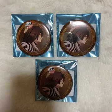 귀멸의 칼날 무한성 편 캔뱃지 이구로 오바나이