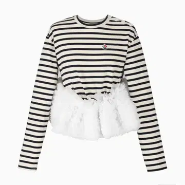 택 포함 새상품 Bibiy FRANCINE TULLE TOP 블라우스