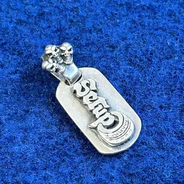 Bill Wall Leather BWL Skull Bail Dog Tag