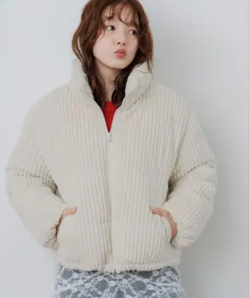 RETRO GIRL 코트 아우터 [리바이벌] 코듀로이 충전솜 BZ 여성용