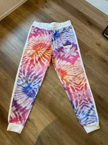 NBA 공식 시카고 불스 타이 다이 조거 팬츠 L 사이즈