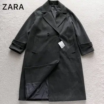 미사용 새상품 ZARA 오버 사이즈 소프트 코트 롱 코트 L 사이즈