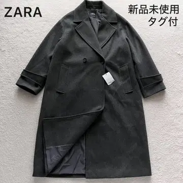 미사용 새상품 ZARA 오버 사이즈 소프트 코트 롱 코트 L 사이즈