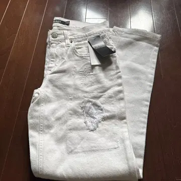 랄프 로렌 화이트 데님 00 새상품 보이프렌드