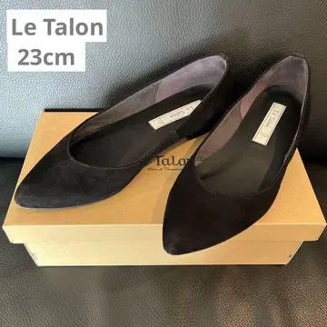 Le Talon 스웨이드 포인티드 펌프스 블랙 23