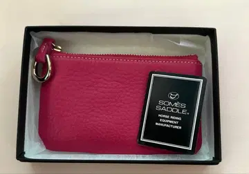 미사용 새상품 소메스 안장 피콜로 슬림 파우치 핑크