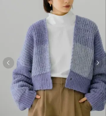 KBF BIG 체크 숏 가디건