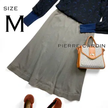 pierre cardin 피에르 가르뎅 코튼 혼방 플레어 롱 스커트 M