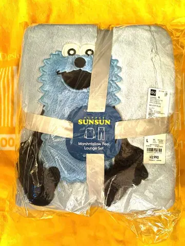 GU 퍼펫 스 마쉬멜로우 느낌 라운지 세트 라이트 블루 L